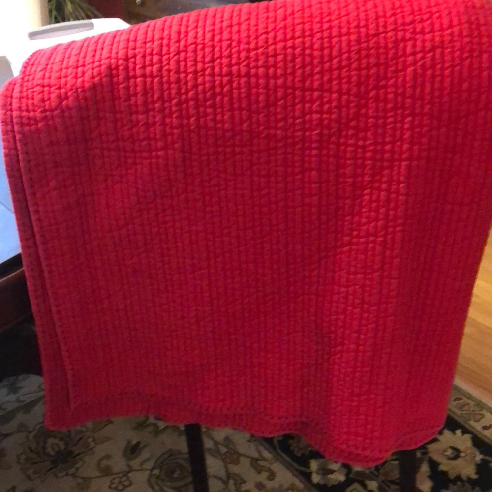 Pottery Barn Kids Twin Coverlet Red